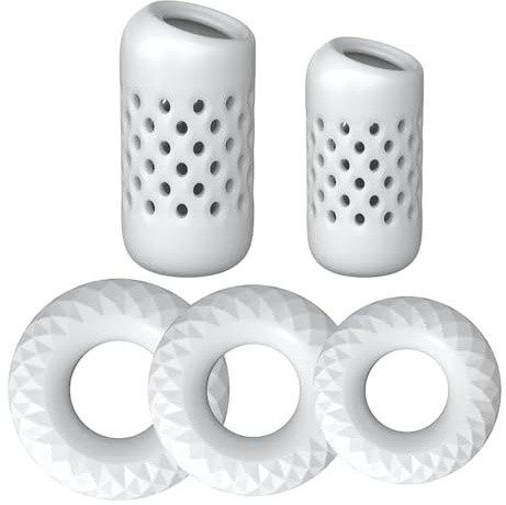 Leyuye 5 teiliges Penishülle Penisringe Set, Penisring Hodenring Eichelring Cockring für Harte und Lange Erektion Penis Ring Verzögerung Ejakulation Sexspielzeug für Männer Penismanschetten (10 Set)