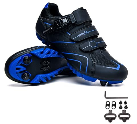 Mateju Mens MTB Cycling Shoes SPD Mountain Bike Shoes Breathable Outdoor Cycle Shoes Compatible with SPD Cleats Unisex Sneaker Breathable Women Mountain Bike Shoes
