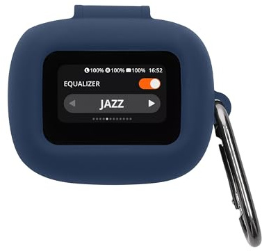 kwmobile Hülle kompatibel mit JBL Live Flex 3 / Live Buds 3 / Live Beam 3 Kopfhörer - Silikon Schutzhülle Etui Case Cover Schoner in Dunkelblau