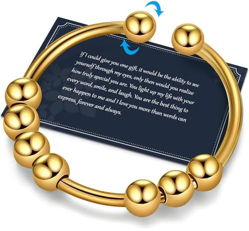 J.Fée Anxiety Ring Silber 925 Stress Ring Damen Stressring Silber Ringe 925 Frauen Angstring Silber Anxiety Ringe Verstellbar Ringe Für Frauen