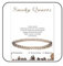 LOCCY Echtes Naturstein Armband für Damen, 4mm Perlenarmband Yoga Armband für Muttertag Geburtstag Valentinstag Geschenke für Mama Tochter Oma Enkelin Schwester (Rauchquarz)
