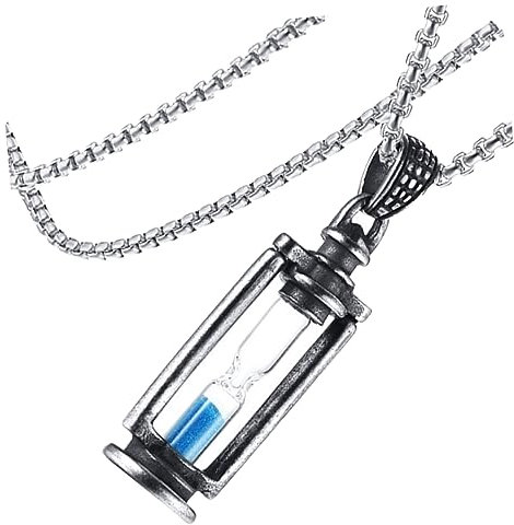 COLLBATH Collier Pour Homme Unique Avec Pendentif Sablier Vintage Pour La Mode Masculine