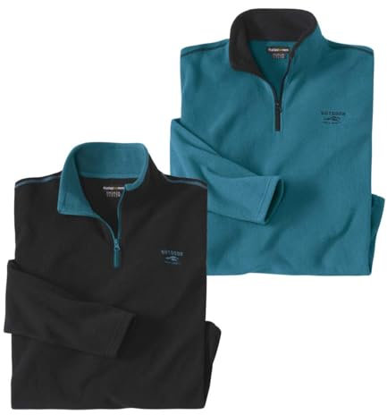 ATLAS FOR MEN - Lot de 2 Pulls Micropolaire Outdoor - XL