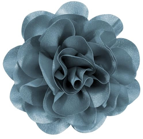 Mecool Pasadores grandes para el pelo con rosas para bodas, fiestas, pinzas para el pelo, clip en flores para el cabello, accesorios para el cabello, accesorios para mujeres, color azul