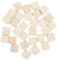 DIYEAH 1set Wooden Blank Sieve Small Artificial Plants Fall Craft Supplies Hanging Plant Pot DIY Board Games Dice Blank Square Blocks Driftwood for Crafts Home Decor Floating Twigs 30pcs