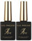6 in 1 Nail Glue Base Coat and Brush On Gel Polish Set - 2Pcs, 15ml - for Rhinestone, False Nails, Blooming Nail Art, Acrylic Nails - UV Lamp Required