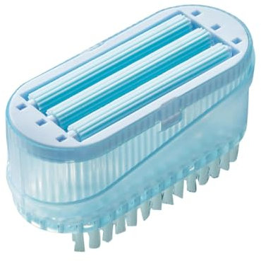 Brosse de lavage multifonctionnelle avec distributeur de savon, double face, brosse à récurer pour linge, chaussures et tapis, brosse de nettoyage double face (1)