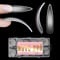 NOVO OVO XXL Curved Almond Stiletto Nail Tips Press on Full Cover, Soft Gel X Extra Thick Long XL Acrylic Hawk Curve Fake Nails Extension Kit, Clear Pre-etched Soft French False Nail 12 Sizes 240 Pcs