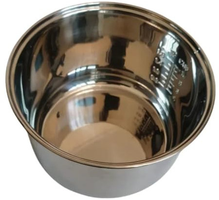Quixpszto 304 Stainless Steel Rice Cooker Inner Bowl,Compatible For Zojirushi NL-AAC18 Multi-cooker Replacement Inner Pot