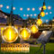 VEVICE Solar Lichterkette Aussen mit Fernbedienung - 15M/50FT Dimmbar G40 Glühbirnen Outdoor Lichterketten 8Modi IP65 Wasserdicht Solarlichterkette Außen für Garten Balkon Pavillon Party