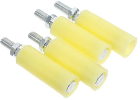Gatuida Lot de 4 Rouleaux de Guidage en Nylon pour Portail Coulissant Accessoires Robustes et Résistants Installation Facile Anti-Vibrations Support de Portail Coulissant