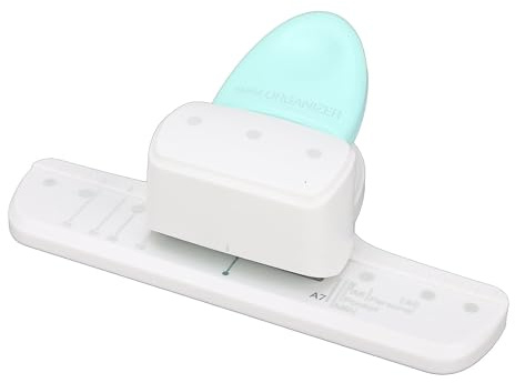 Walfront 3-Loch-Locher, 8 Blatt Kapazität, Dreiloch-Locher, Verstellbarer Papierstanzer, 19 Mm Abstand, 4 Mm Durchmesser mit Papierreste-Sammelbehälter für Schule und Büro
