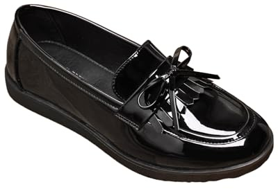 IVACHY Women’s Loafers Flats – Comfortable Slip-On Dress Shoes with Tassel, Bow, or Lace – Shiny & Matte Options