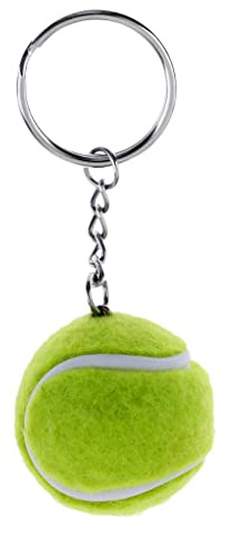 Zani Puff Porte-clés Balle de Tennis - Mini Balle de Tennis 3.8 cm (1.5 inch) - Cadeau pour Joueurs de Tennis - Vert