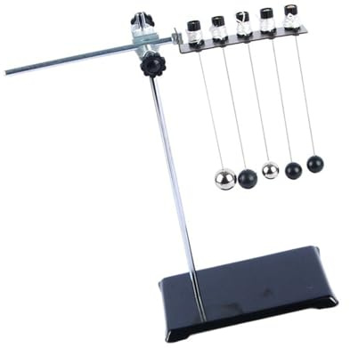 Single Swing Ball with Metal Stand Mechanics Experiment Demonstrator Physics Teaching Aid for Classroom Demonstration Physics Swing Experiment Set