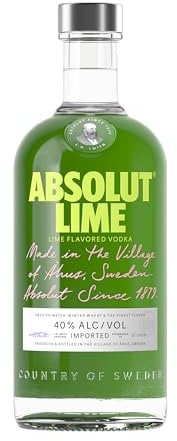 ABSOLUT VODKA Lime Vodka aromatisée - 40%, 70cl