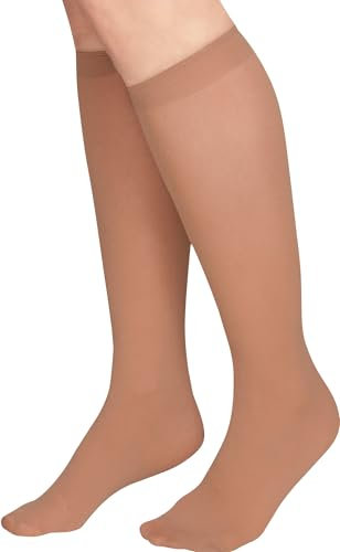 janastyle Unisex-Diabetiker-Kniestrümpfe 5er-Pack haut Größe Einheitsgröße