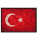 Monoquick Bügelbild Applikation Aufnäher Patch Flagge Fahne Türkei Vintage 8,0 cm x 5,5 cm