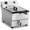 Royal Catering Friggitrice Elettrica Con Zona Fredda e Rubinetto di Scarico RCEF-16EHB (16 litri, 6.000 W, Acciaio inox, 50-200 °C)