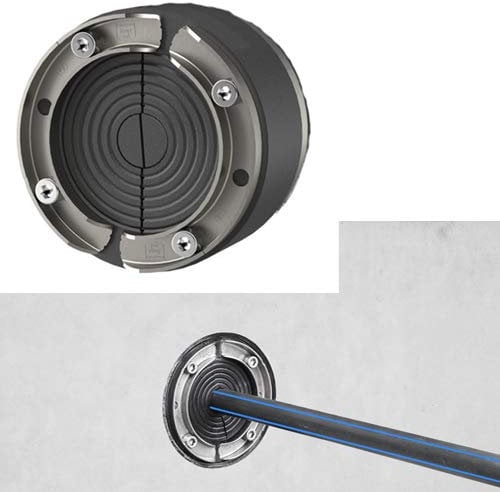 Ritzer by Hauff Ringraumdichtung/Mauerdurchführung DN 100 für Kabel/Rohr 18-65mm HSD100-SSG 18-65 SL Segment