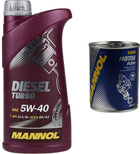 1L MANNOL Motoröl Diesel Turbo 5W-40 Motorspülung Motor Flush Reiniger