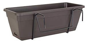 ARTEVASI Kit Fioriera Riserva d'acqua Venezia 50 cm Antracite