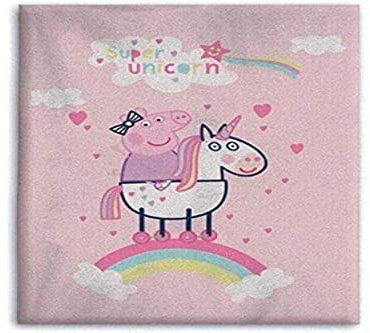 Peppa Pig Fleece-Decke Einhorn Mädchen 100 x 140 cm rosa, 981083, Baby