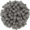 i-mondi® 200 mini pompons zum basteln hellgrau in 10mm klein bastel zubehör pom pom bunt kugeln ponpons deko pompom plüsch