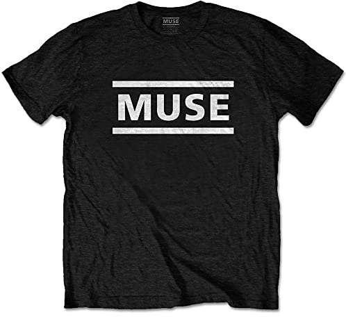 Muse T Shirt Weiß Band Logo Nue offiziell Herren