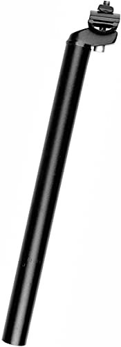 P4B | Sattelstütze 25,4 mm x 350 mm - Alu Patentsattelstütze in Schwarz Sandblasted - Ungefedert | Safety Level 2 = bis zu 100 Kg Fahrergewicht