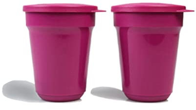 TUPPERWARE Aloha mug Duo taza para beber 470 ml rosa oscuro S273