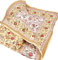GURU SHOP Quilt, Steppdecke, Tagesdecke Bettüberwurf, Besticktes Tuch, Indischer Bettüberwurf, Tagesdecke - Muster 4, Gelb, Baumwolle, 220x270x0,5 cm, Steppdecken & Quilts