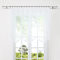 HeichkelL Gardine mit Kräuselband Scheibengardinen Küche Bistrogardine Transparent Stores Voile Vorhang mit Satinband HöhexBreite 100x300cm Weiß