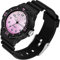 findtime Uhr Damen Analog Quarz Armbanduhr 5ATM wasserdichte Damenuhr Plastik Lichtschluckend Beleuchtend Sportuhr für Frauen Uhren Mädchen Jungen Bunt Kids Watch Schwarz Lila