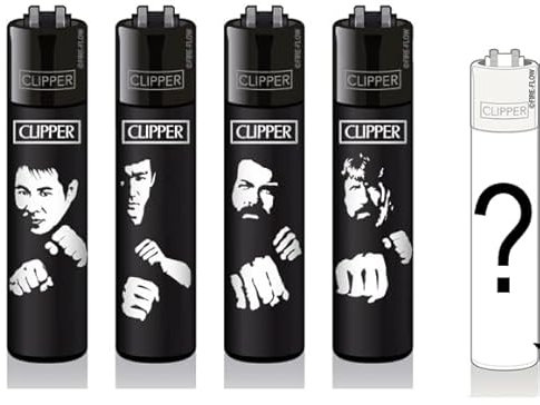 Clipper Large Micro Kunststoff Feuerzeuge Inkl Gratis Dhobia Feuerzeuge (FFX Action)