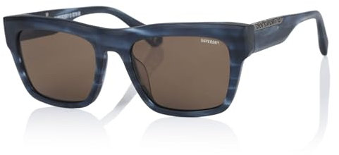 Superdry SDS 5011 Men's Sunglasses 106 Demin Blue Horn/Solid Brown