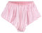 Satini Raso Slip scanalati alla Francese Gonna Pantaloncini Mutandine Biancheria Intima (Rosa Pastello, M)