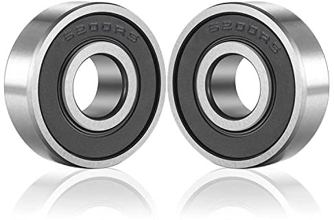 ［10 Pack］6200-2RS Ball Bearings – Bearing Steel and Double Rubber Sealed Miniature Deep Groove Ball Bearings for Pumps, turbines, and Printing and Textile Machines(10x30x9mm)