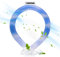 climafusion Gradient Neck Cooling Tube, Cool Neck Ring Starts Below 15°C (59°F), Ice Ring for Summer Outdoor Indoor Blue Sky