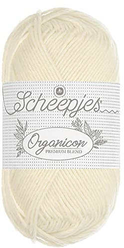 Scheepjes - Scheepjes 220 Gebrochen Mandel Organicon Garn - 5x50g