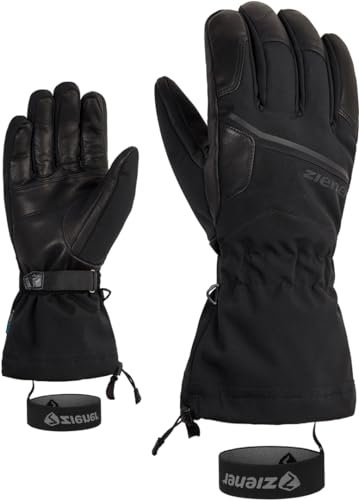 Ziener M Garni As Aw Glove Schwarz - wasserdichte sportliche Herren Skihandschuhe, Größe 9.5 - Farbe Black