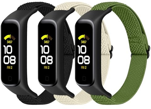 TumpCez Elastisch Nylon Armband nur Kompatibel mit Samsung Galaxy Fit 2 Armband, Solo Loop Verstellbares Uhrenarmband Sport Ersatzarmbänder für Galaxy Fit 2 für Damen Herren