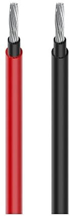 Cavo Elettrico Cavo FV fotovoltaico 1.5/2.5/4/6/10/15/25mm² Nero Rosso Cavi di Collegamento elettrici isolati in PVC Cavo di prolunga del Pannello Solare (Color : Red And Black Wire, Size : 10 M_6 A