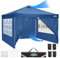 COBIZI Tonnelle Pliante 3x3 Imperméable, Anti-UV Barnum Pliant 3x3 Professionnel, Robuste Tonnelle de Jardin Exterieur avec 4 Côtés et 4 Sacs, pour Camping, Plage, Mariage, Fête, Festival(Bleu)