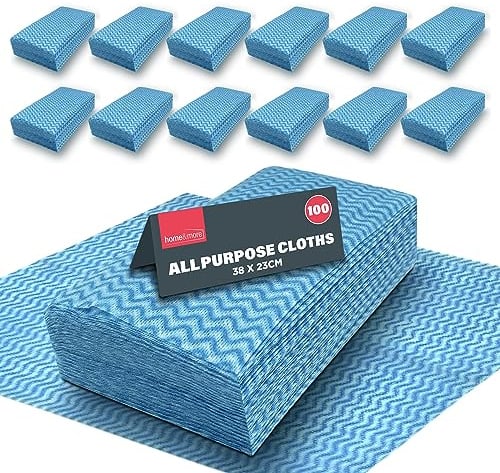 SOL 1200pk All Purpose Cloths 38x23cm - Disposable Blue Absorbent J Cloths
