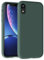 TAXXOE Silicone Case Compatible with iPhone XR Case Soft Ultra Slim Protective Shockproof Liquid Silicone Phone Case, Anti-Scratch Microfiber Lining, 6.1 Pine Green