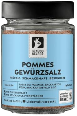 Bremer Gewürzhandel Pommessalz, Pommesgewürz mit Meersalz, auch ideal als Bratkartoffelgewürz, 130g im Glas