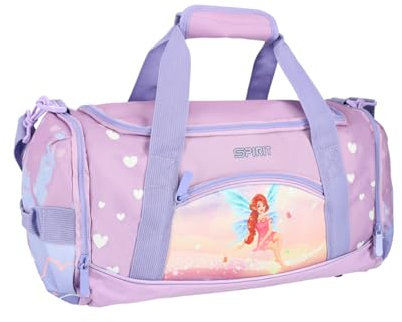 Kinder Sporttasche Schwimmtasche Motiv Zauberfee Fairy mit Tragegriffe Klettsicherung Schulterriemen Gurt 47 x 20 x 21,5 cm für Mädchen