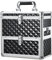 Nail Technician Case Nail Polish Organiser Large Vanity Case Makeup Case Nail Storage Organiser Box Beauty Case with Drawers for Makeup Tools, Cosmetics, Nail Art, Black