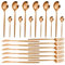 Irishom 24-teiliges Besteck-Set für 4 Personen, Edelstahl-Besteck-Set, Geschirr-Set inklusive Gabeln, Messer, Löffel, Besteck-Set für Zuhause, Küche und Restaurant-Party, spülmaschinenfest